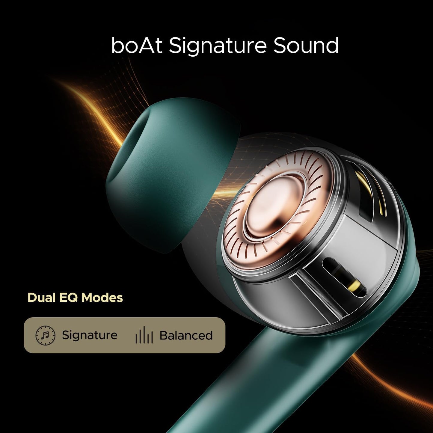 boAt Airdopes 141 Elite ANC (2025), ANC(~35dB), 4Mics ENx Tech