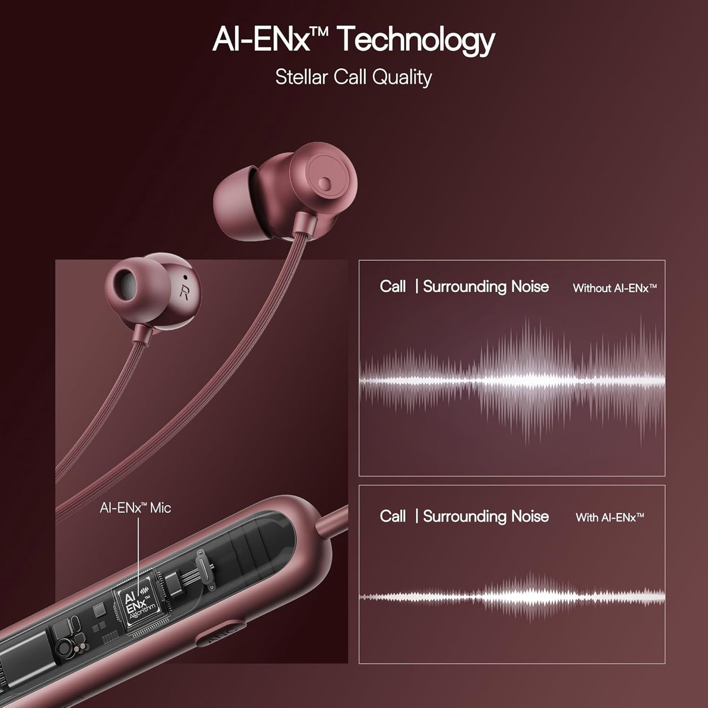 Boat Rockerz 210 ANC Bluetooth in Ear Neckband