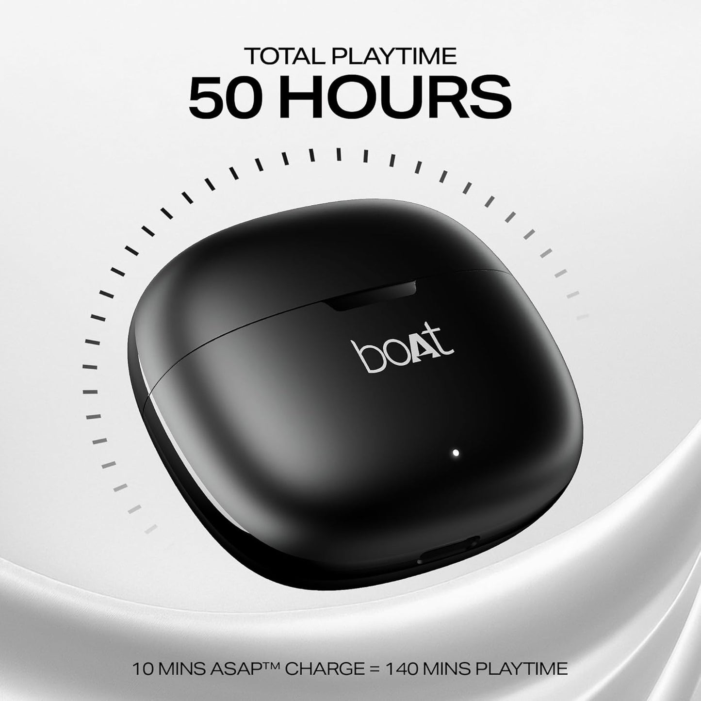 boAt Airdopes 213, ENx Tech, Beast Mode-(Shadow Black)