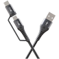 boAt Deuce USB 330 2-in-1 Type-C & Micro USB Cable