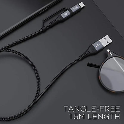 boAt Deuce USB 330 2-in-1 Type-C & Micro USB Cable