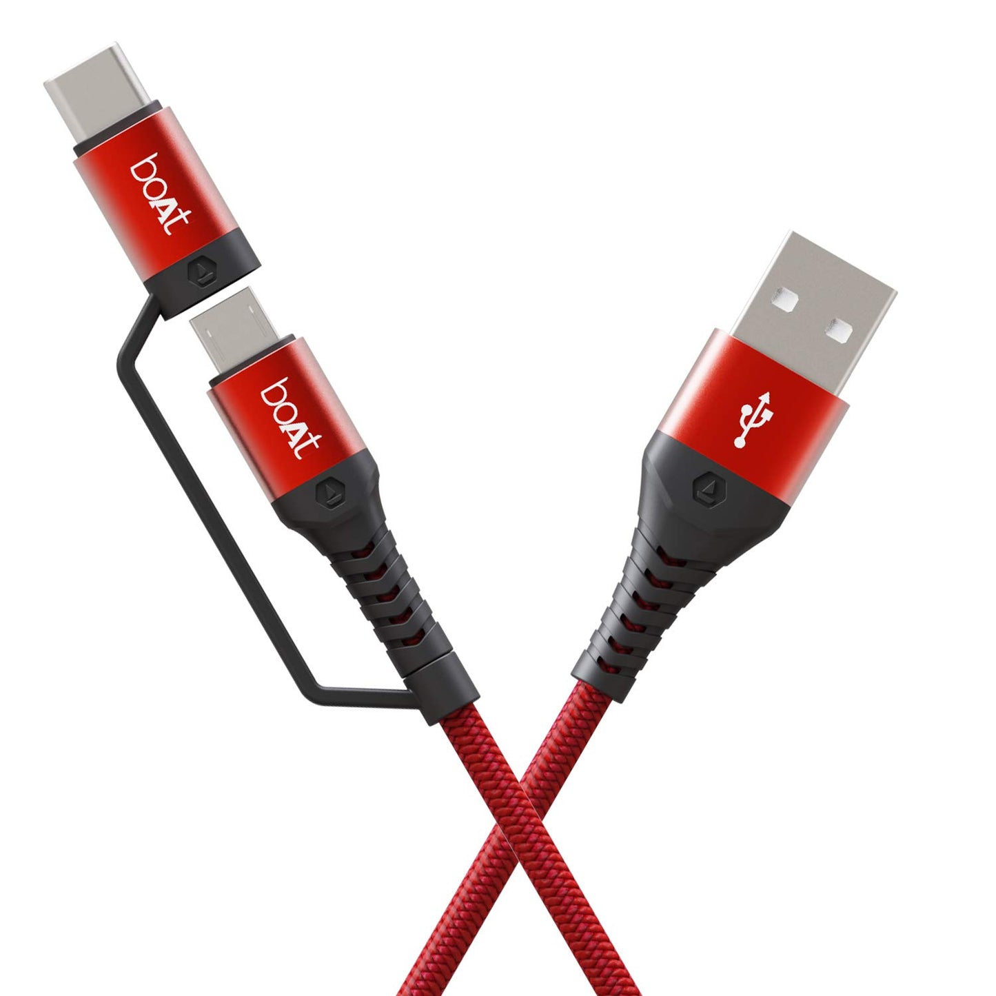 boAt Deuce USB 300 2-In-1 Type-C & Micro USB Cable