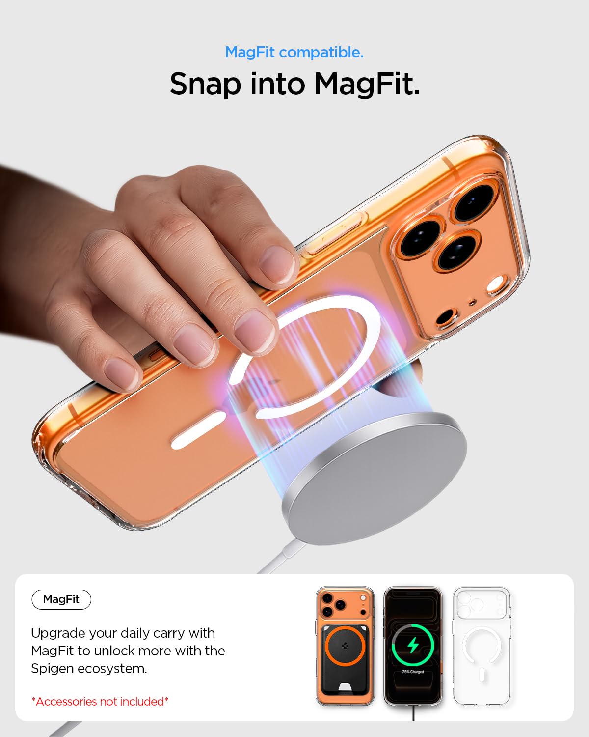 Spigen MagFit iPhone 17 Pro Max Clear Case