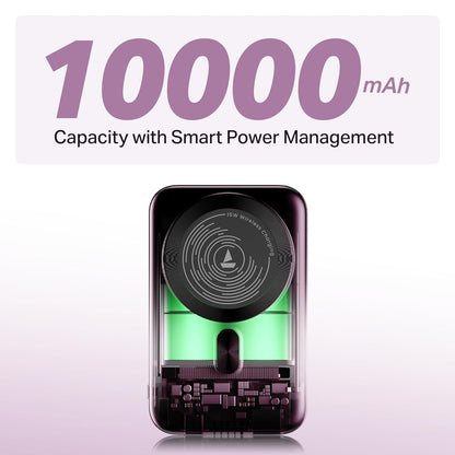 Boat EnergyShroom PB331 (Magsafe) 10000mAh Magnetic Wireless Powerbank